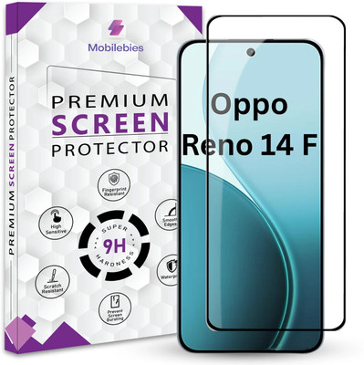 Qoisa Tempered Glass Guard for Oppo Reno 14 F 5G Elite Screen Protector Guard with Easy Installation Kit(Pack of 1)