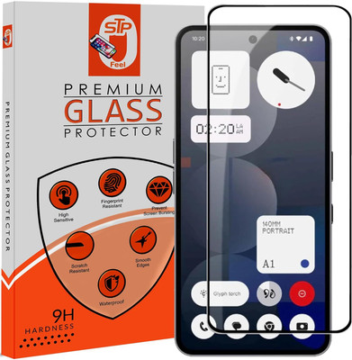 STP FEEL Edge To Edge Tempered Glass for Nothing Phone 3A, Nothing Phone 3A Pro Edge to Edge Coverage With Easy to installation kit for Smartphone(Pack of 1)