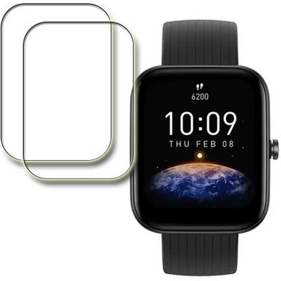 MUTAALI Tempered Glass Guard for Amazfit Bip 3 Pro smartwatch(Pack of 2)