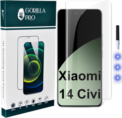 GORILLA PRO Tempered Glass Guard for Xiaomi 14 CIVI, Xiaomi 14 CIVI 5G(Pack of 1)