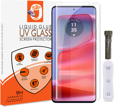 STP FEEL Tempered Glass Guard for Motorola Edge 50 Fusion, Moto Edge G85 Advanced UV Screen Protector Guard with Installation Kit(Pack of 1)