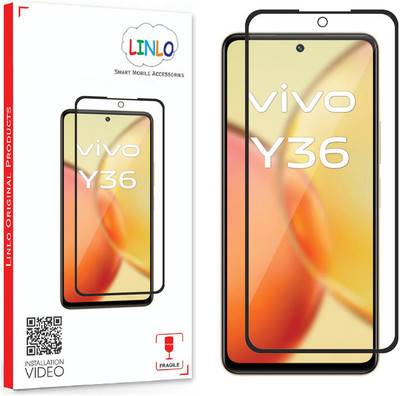 LINLO Tempered Glass Guard for Vivo Y36(Pack of 1)