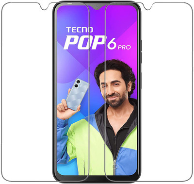 INFINITYWORLD Tempered Glass Guard for Tecno Pop 6 Pro(Pack of 2)