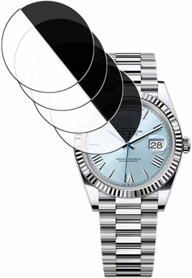 daffin Tempered Glass Guard for rolex day-date 40 in platinum(Pack of 4)