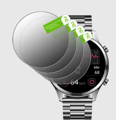AHWAVEEDA Tempered Glass Guard for NOISE NOISEFIT EVOLVE 5 WATCH SCREEN GUARD(Pack of 4)