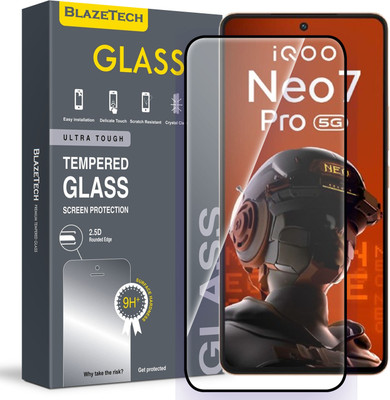 BlazeTech Tempered Glass Guard for IQOO Neo 7 Pro 5G, IQOO Neo7 Pro 5G(Pack of 1)