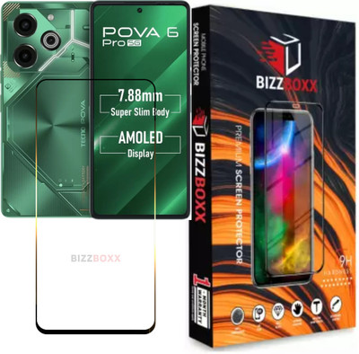 BizzBoxx Tempered Glass Guard for Tecno Pova 6 Pro, Pova 6 Pro, Pova6 Pro, Pova 6Pro, Precise Curved Edges, Scratch Guard, temper glass guard, screen guard, temper glass(Pack of 1)