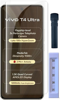 GORILLA FIVE Edge To Edge Tempered Glass for Vivo T4-Ultra 5G, Vivo T4 Ultra(Pack of 1)