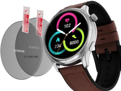 KHWABEEDA Tempered Glass Guard for NOISE FIT CREW SMART WATCH (PACK OF 2)(Pack of 2)