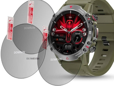 DOWRVIN Tempered Glass Guard for PEBBLE QUEST SMART WATCH(PACK OF 3)(Pack of 3)