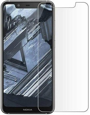 Technology Ahead Tempered Glass Guard for Nokia 5.1 Plus Full Screen Coverage Except Edges Screen Protector With Installation Kit(Pack of 1)