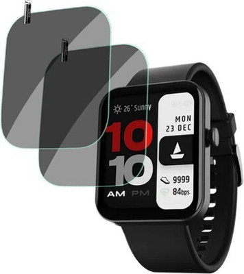 DOZEN Tempered Glass Guard for BOAT WAVE STRIDE SMART WATCH 0.165(Pack of 2)