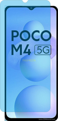 Fasheen Tempered Glass Guard for POCO M4 5G (UV AntiBlue Light Protection)(Pack of 1)