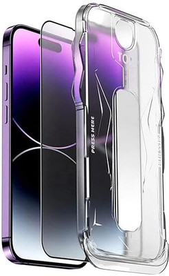 RisingFinix Edge To Edge Tempered Glass for iPhone 15 Pro (Privacy Tempered Glass with Easy Installation Tool)(Pack of 1)