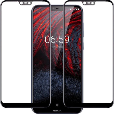 Qyist Tempered Glass Guard for Nokia 6.1 Plus(Pack of 2)