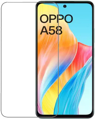 INFINITYWORLD Tempered Glass Guard for OPPO A58 4G(Pack of 2)