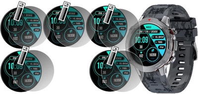 DOWRVIN Tempered Glass Guard for FIRE -BOLTT GRENADE 1.39 SMART WATCH TEMPERED GLASS (PACK OF 5)(Pack of 5)