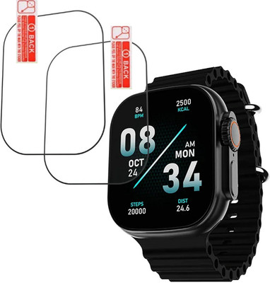 MUTAALI Tempered Glass Guard for boAt Wave Glory Smartwatch(Pack of 2)