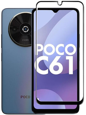 TESPARK Edge To Edge Tempered Glass for POCO C61(Pack of 1)