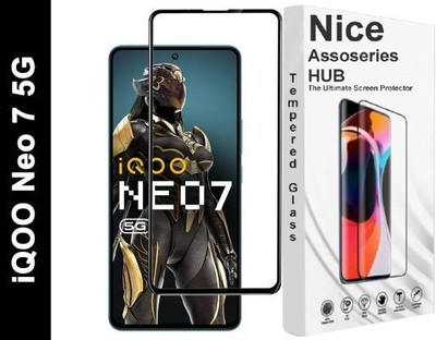 Nice Assoseries HUB Tempered Glass Guard for iQOO Neo 7 5G (2023), iQOO Neo 7 PRO 5G(Pack of 1)