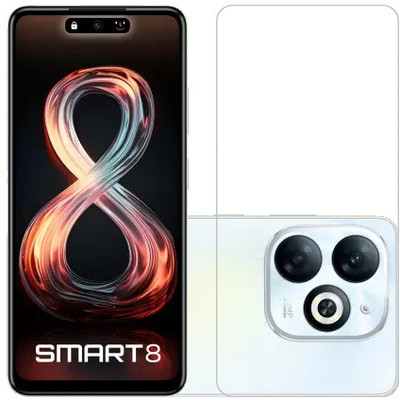 HOBBYTRONICS Tempered Glass Guard for Infinix SMART 8, INFINIX SMART 8(Pack of 1)