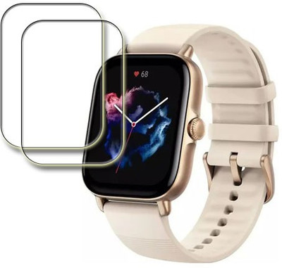 MUTAALI Tempered Glass Guard for Amazfit GTS 3 smartwatch(Pack of 2)