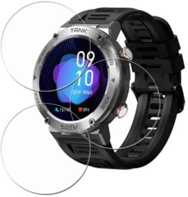 DOWRVIN Tempered Glass Guard for KOSPET TANK T1 PRO SMART WATCH TEMPERED GLASS (PACK OF 3)(Pack of 3)
