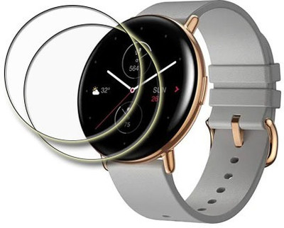 MUTAALI Tempered Glass Guard for Amazfit Zepp E Circle smartwatch(Pack of 2)