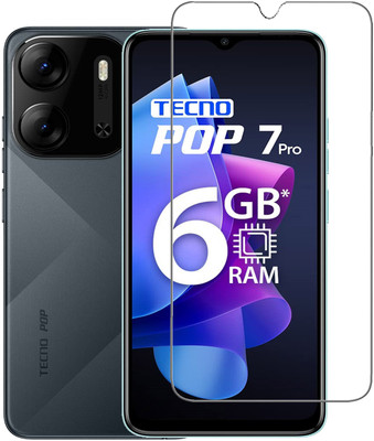 INFINITYWORLD Tempered Glass Guard for Tecno POP 7 Pro(Pack of 1)