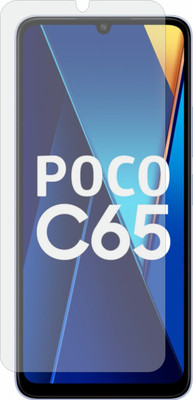 MOBART Tempered Glass Guard for Poco C65 (Matte Fnish)(Pack of 1)