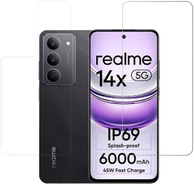 VAYUVAULT Tempered Glass Guard for realme 14x 5G(Pack of 2)