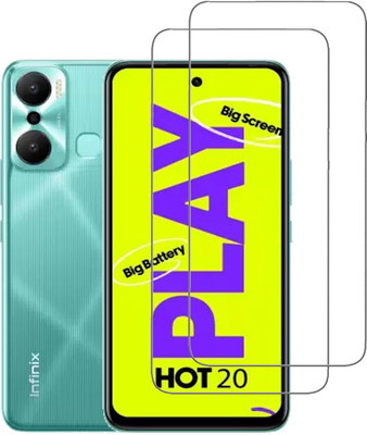 NKCASE Tempered Glass Guard for Infinix HOT 20 Play(Pack of 2)