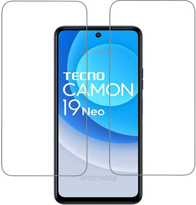 INFINITYWORLD Tempered Glass Guard for Tecno Camon 19 Neo(Pack of 2)