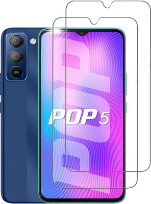NKCASE Tempered Glass Guard for Tecno Pop 5 LTE(Pack of 2)