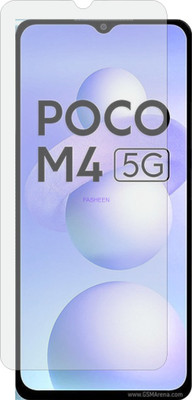 Fasheen Tempered Glass Guard for POCO M4 5G Flexible Matte(Pack of 1)