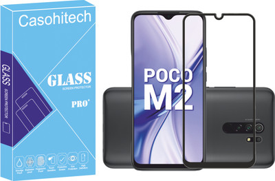 casohitech Tempered Glass Guard for Poco M2(Pack of 2)