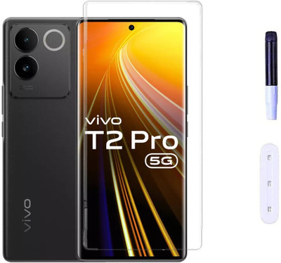 TechWings Tempered Glass Guard for Vivo T2 Pro 5g, Uv High Quailty Glass(Pack of 1)