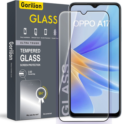Gorilion Tempered Glass Guard for Oppo A17k(Pack of 1)