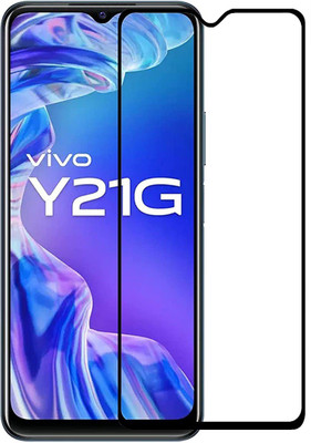 ELEF Tempered Glass Guard for Vivo Y21g 9H Hardness HD + Super D Anti Scratch Tempered Glass(Pack of 1)