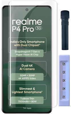 GDBUY Tempered Glass Guard for Realme P4 Pro 5G(Pack of 1)