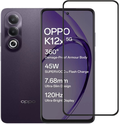 BRENZZ Tempered Glass Guard for OPPO K12x 5G, OPPO K12x, Oppo K12x(Pack of 1)