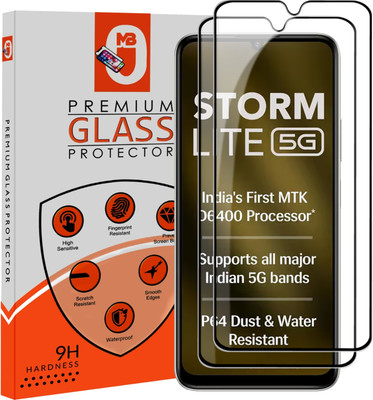 Maxboost Tempered Glass Guard for Lava Storm Lite 5G / Lava Storm Play 5G Premium Screen Protector Guard with Easy Installation Kit(Pack of 2)