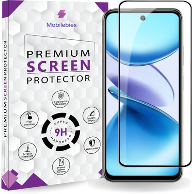 Mobilebies Edge To Edge Tempered Glass for Lava Blaze 3 5G Premum HD+ Screen Protector Guard with Easy Installation Kit(Pack of 1)