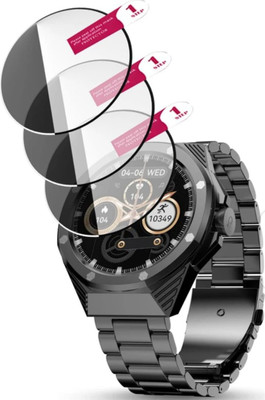 DOWRVIN Tempered Glass Guard for PEBBLE ODYSSEY (R) SMART WATCH TEMPERED GLASS( PACK OF 3)(Pack of 3)