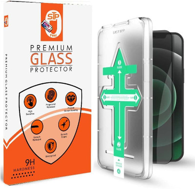 STP FEEL Edge To Edge Tempered Glass for iPhone 15 Plus/iPhone 14 Pro Max/iPhone 15 Pro Max EZEE Fix Privacy Screen Protector Guard(Pack of 1)