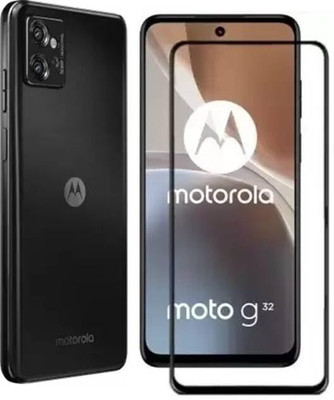 YOGIJEET Edge To Edge Tempered Glass for moto g32, Motorola G32(Pack of 1)