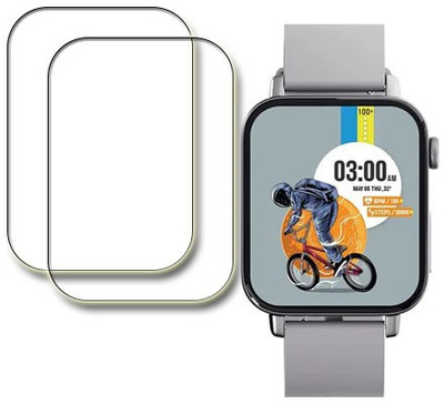 MUTAALI Tempered Glass Guard for Zebronics Iconic smart watch(Pack of 2)