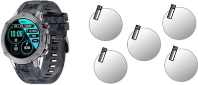 DOWRVIN Tempered Glass Guard for Fire- Boltt Grenade 1.39 smart watch (pack of 5)(Pack of 5)