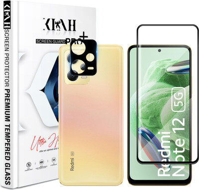 KLAH Tempered Glass Guard for Redmi Note 12 5G, With Camera Lens Protector(Pack of 1)