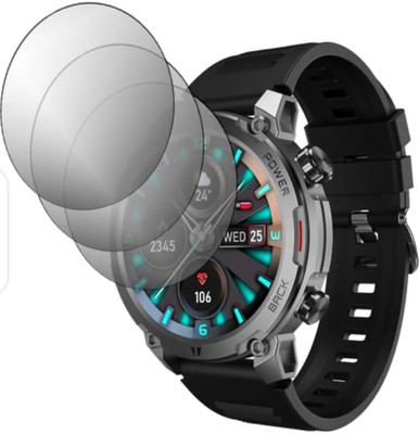 AHWAVEEDA Tempered Glass Guard for BEATXP TERRA SMARTWATCH TEMPERED GLASS (PACK OF 3)(Pack of 3)